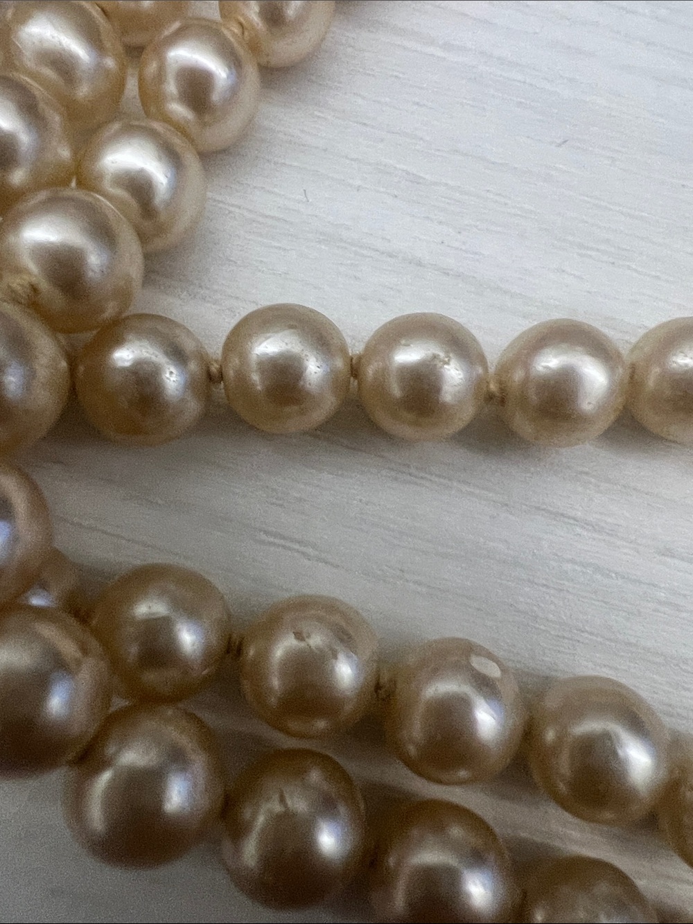 Classic Ivory Pearl Long Necklace - Elegant Women's Jewelry - Picture 7 of 9